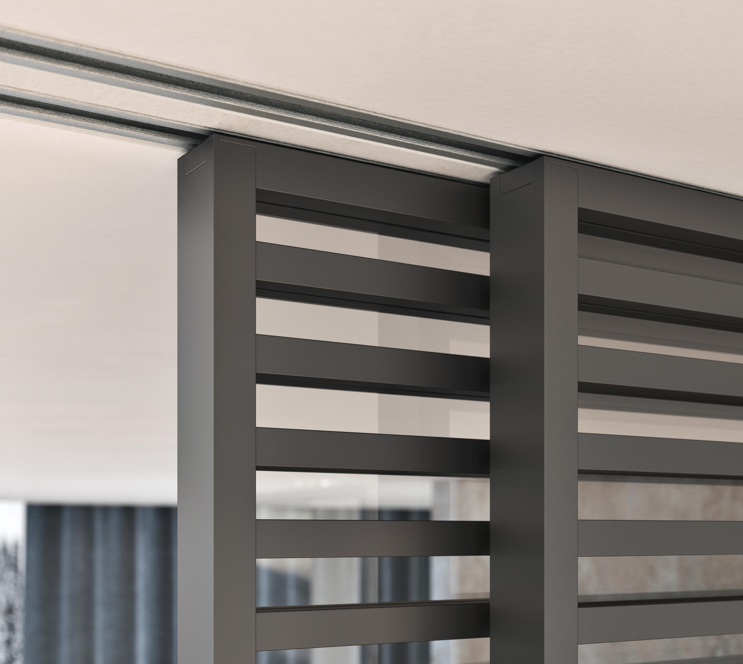 Detail uchycení dveří Idealine Horizontal