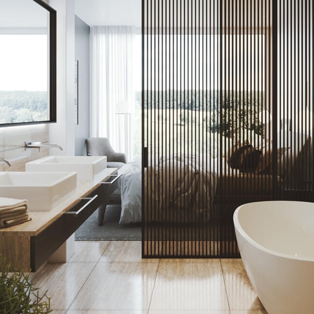 Элегантный раздвижной механизм Premium для гардеробной и ванной комнаты